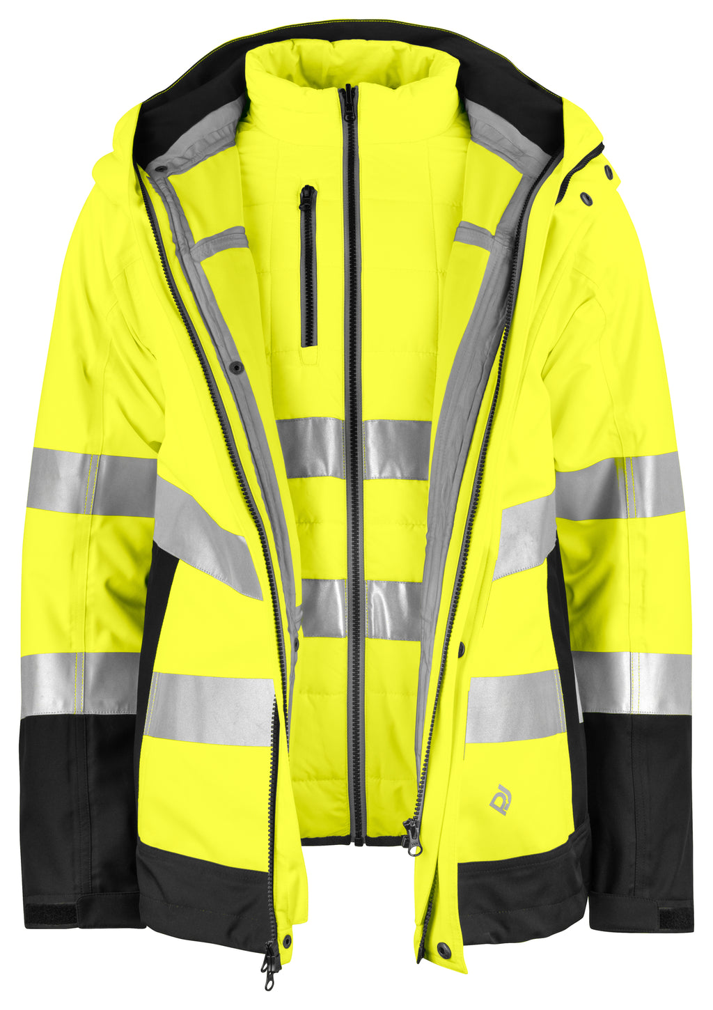 6445 HI-VIS GIACCA 3-IN-1 EN ISO 20471 - classe 3/2