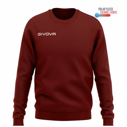 Felpa Givova girocollo in polarfleece