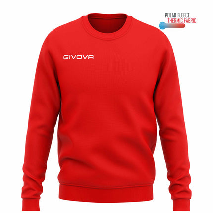 Felpa Givova girocollo in polarfleece