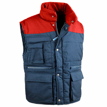 Gilet lavoro invernale blu rosso