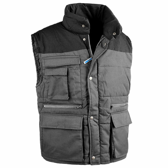 Gilet lavoro invernale grigio nero