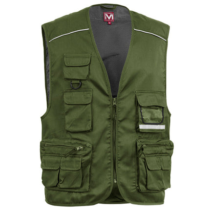 Gilet lavoro multitasche verde