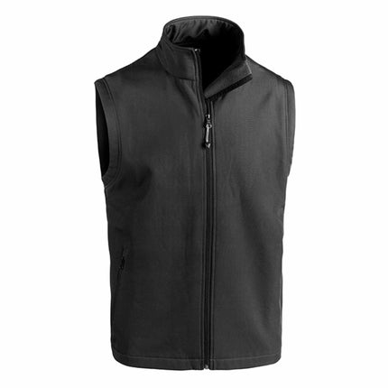 GIlet da lavoro in softshell nero