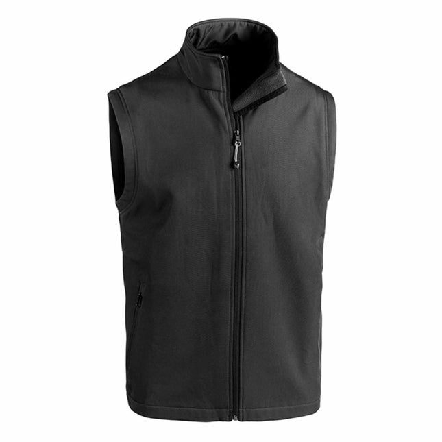 GIlet da lavoro in softshell nero