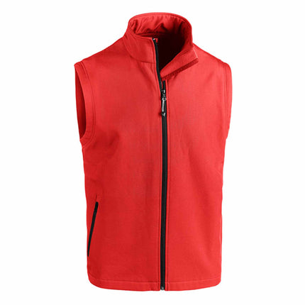 GIlet da lavoro in softshell rosso