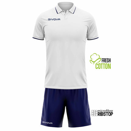 Kit rappresentanza estivo Givova Bianco Blu