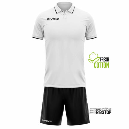 Kit rappresentanza estivo Givova Bianco nero