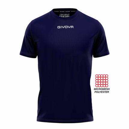  T-shirt unisex sportiva Givova blu