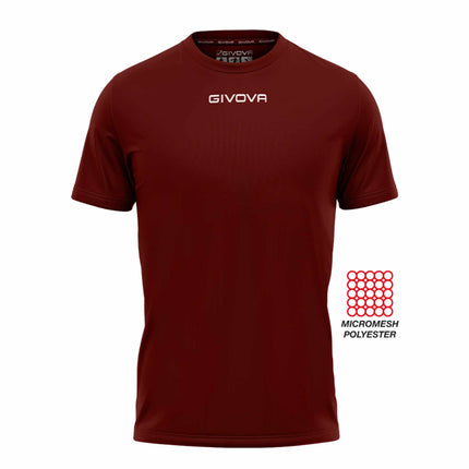 T-shirt unisex sportiva Givova granata
