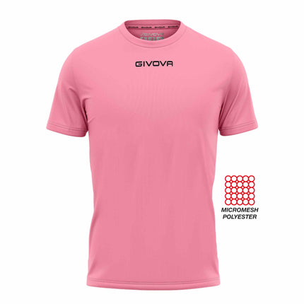 T-shirt unisex sportiva Givova rosa