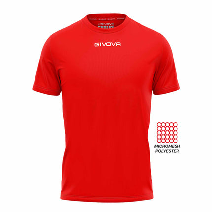 T-shirt unisex sportiva Givova rosso