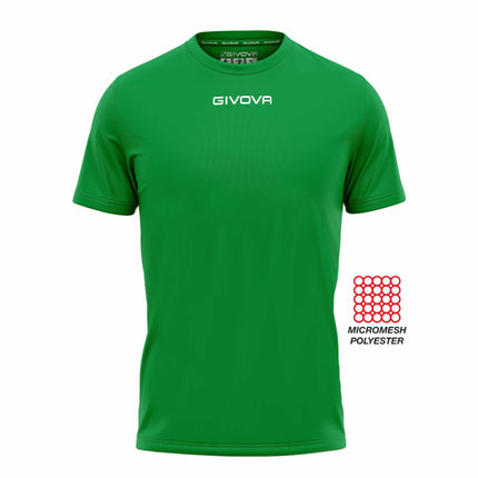 T-shirt unisex sportiva Givova verde