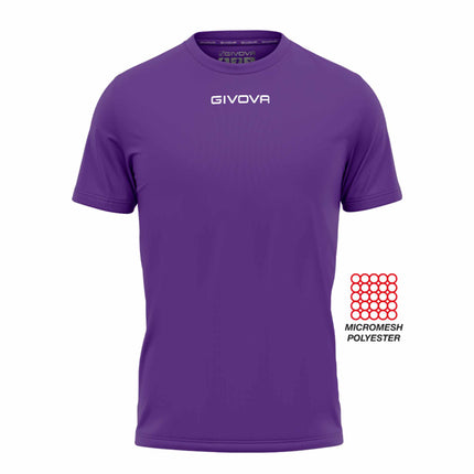 T-shirt unisex sportiva Givova viola