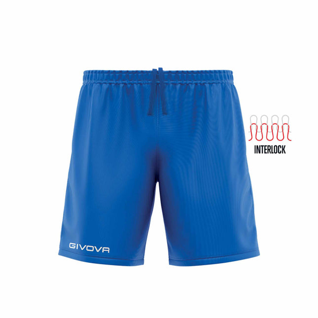 Pantaloncino sportivo Givova Capo in interlock con logo ricamato