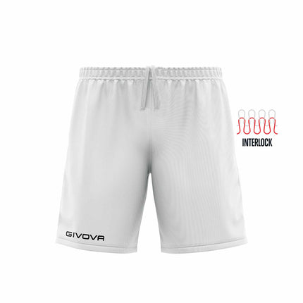 Pantaloncino sportivo Givova Capo in interlock con logo ricamato