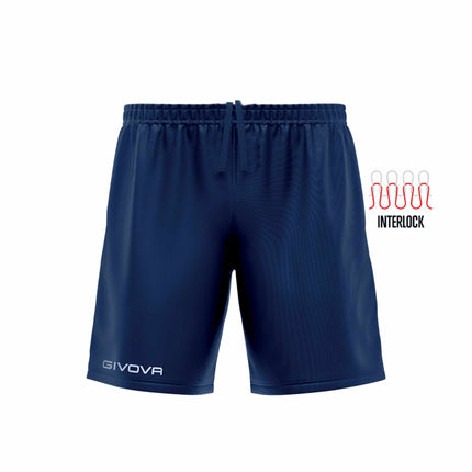 Pantaloncino sportivo Givova Capo in interlock con logo ricamato