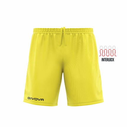 Pantaloncino sportivo Givova Capo in interlock con logo ricamato