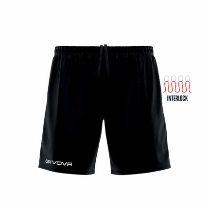 Pantaloncino sportivo Givova Capo in interlock con logo ricamato