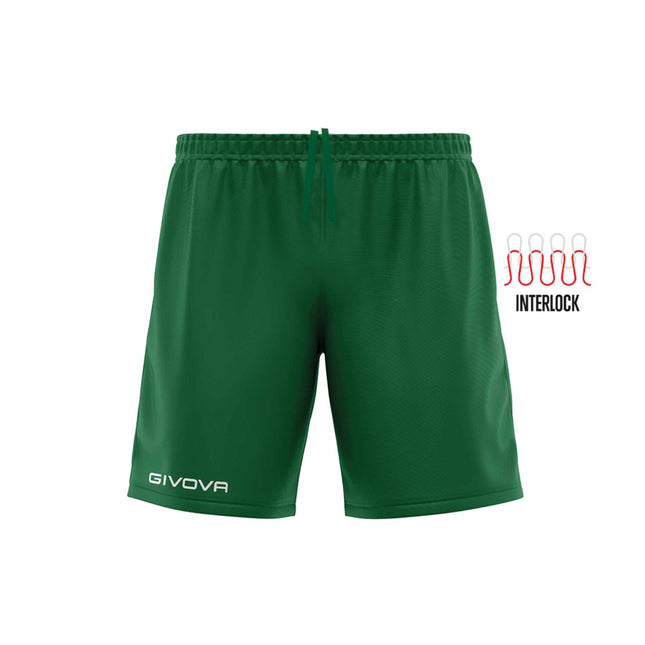 Pantaloncino sportivo Givova Capo in interlock con logo ricamato