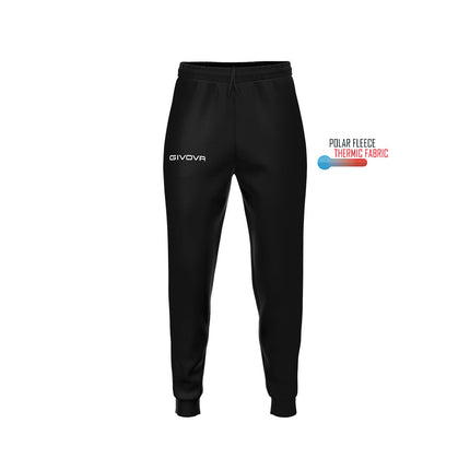 Pantalone Givova One polarfleece unisex per allenamento invernale