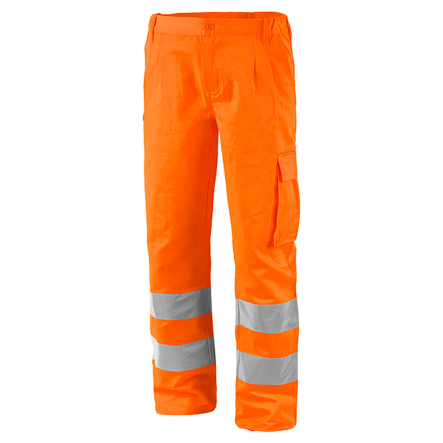 Pantaloni alta visibilità lavoro con tasca porta attrezzi