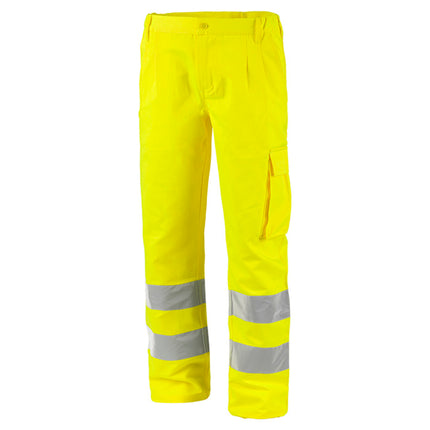 Pantaloni alta visibilità lavoro con tasca porta attrezzi