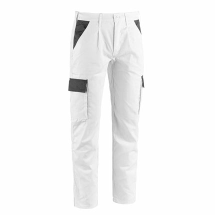 Pantalone lavoro multitasche bianco
