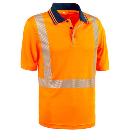 Polo alta visibilità arancione