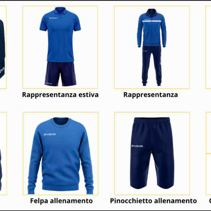 Completo rappresentanza Givova