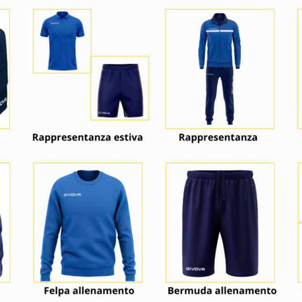 Completo Givova 12 pezzi