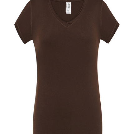 T-shirt donna manica corta scollo a V | JHK TSULSCL