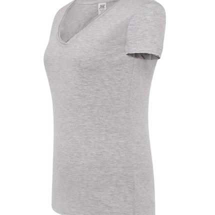 T-shirt donna manica corta scollo a V | JHK TSULSCL