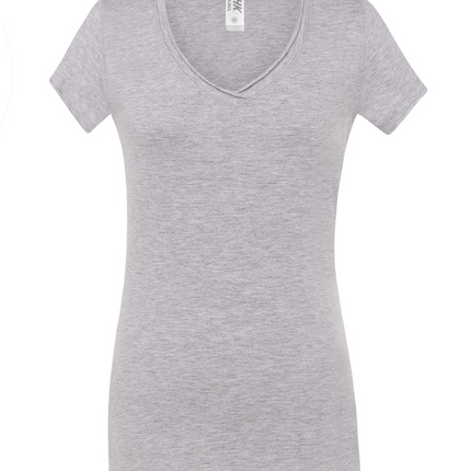 T-shirt donna manica corta scollo a V | JHK TSULSCL