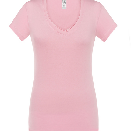 T-shirt donna manica corta scollo a V | JHK TSULSCL