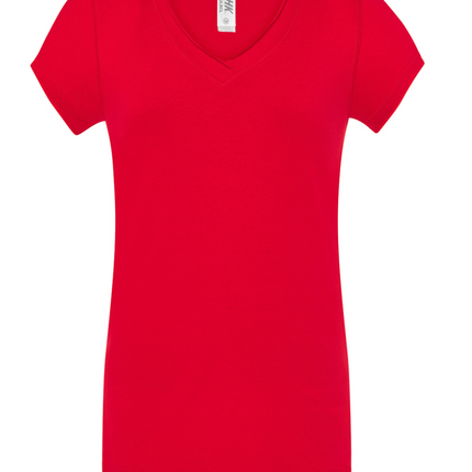 T-shirt donna manica corta scollo a V | JHK TSULSCL