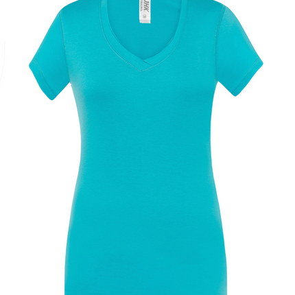T-shirt donna manica corta scollo a V | JHK TSULSCL